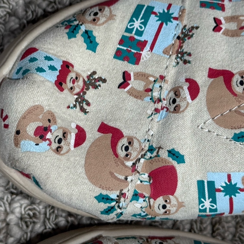 TOMS Cozy White Furry Slip-Ons - Picture 3 of 5